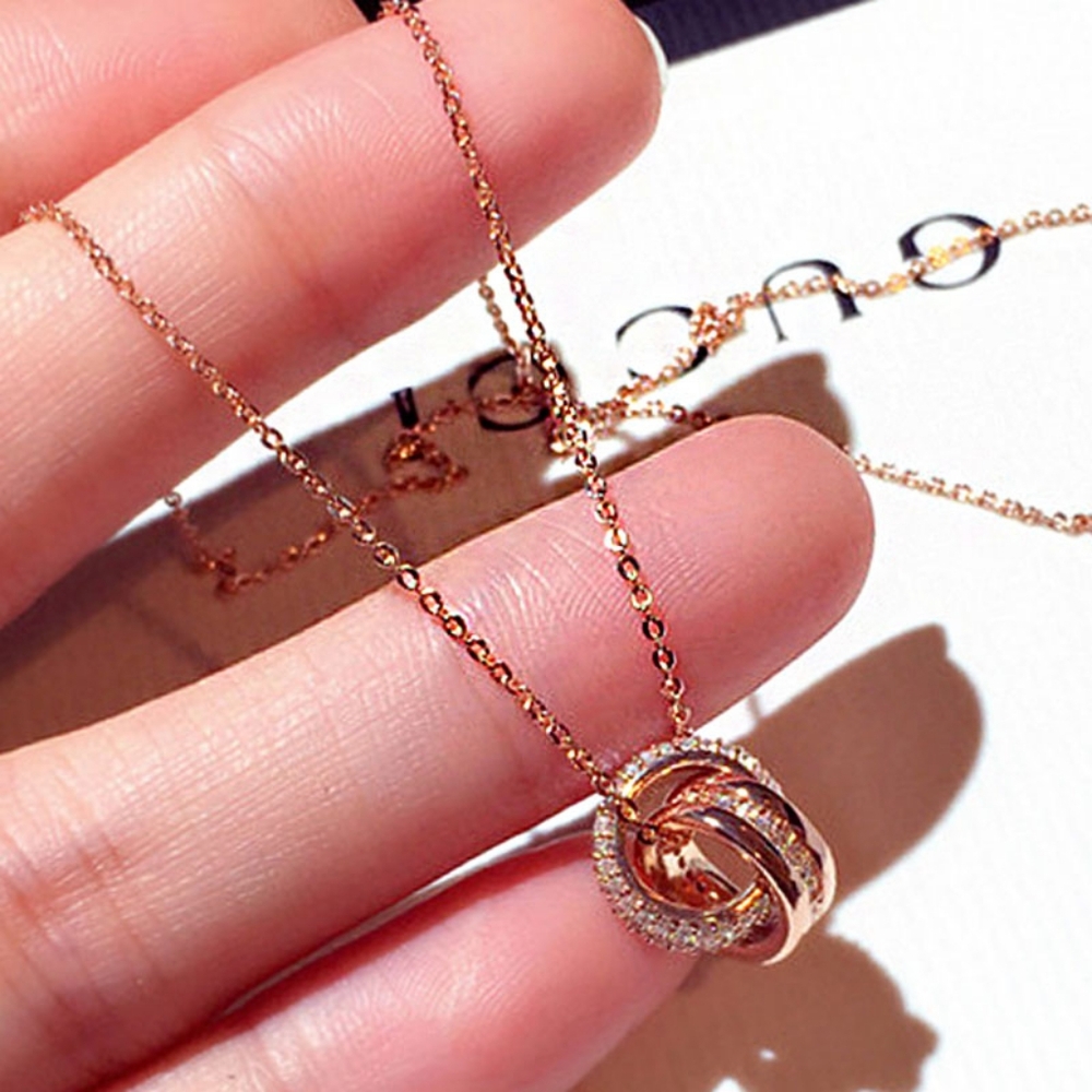 14k gold diamond necklace - Picture 12 of 13